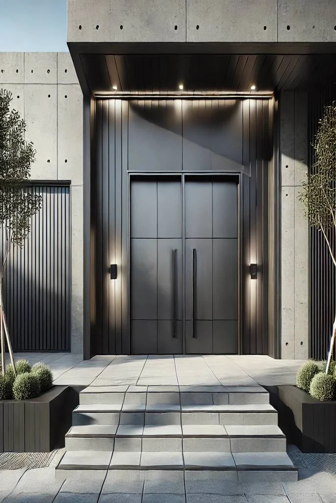 Minimalist Double Entry Doors