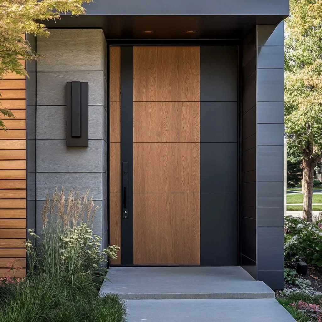 Statement Wood Entry Doors