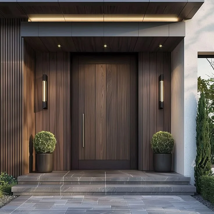 Warm Wood Entry Doors