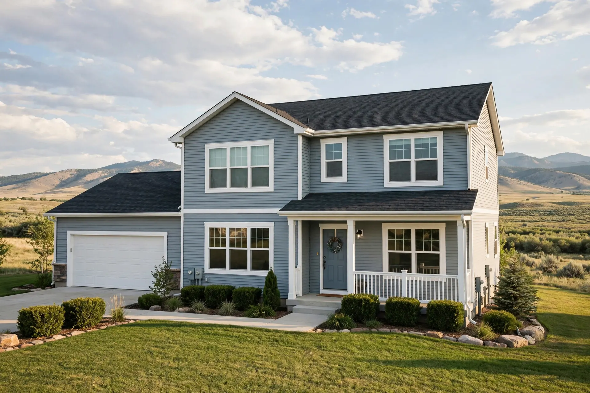 window replacement commerce city co - new vinyl windows on suburban home