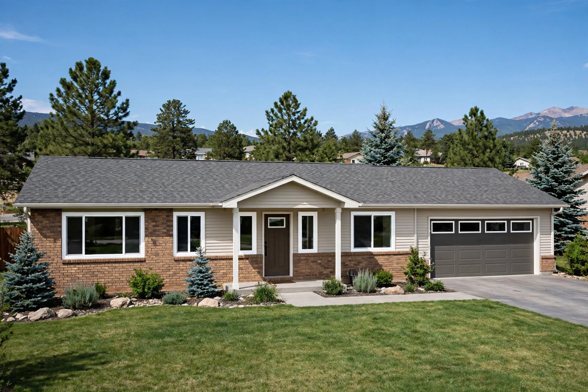 window replacement wheat ridge co - new vinyl windows on ranch home